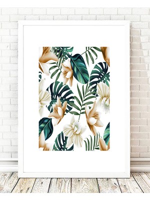 Tablo center Beyaz Çerçeveli Tablo - 24x29cm