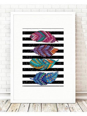 Tablo center Beyaz Çerçeveli Tablo - 24x29cm