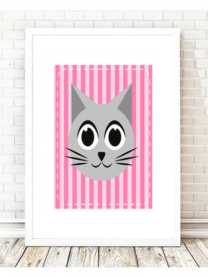 Tablo center Beyaz Çerçeveli Tablo - 24x29cm