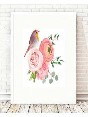 Tablo center Beyaz Çerçeveli Tablo - 24x29cm