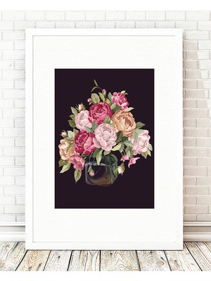 Tablo center Beyaz Çerçeveli Tablo - 24x29cm