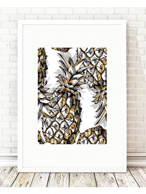 Tablo center Beyaz Çerçeveli Tablo - 24x29cm