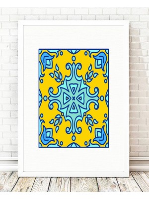 Tablo center Beyaz Çerçeveli Tablo - 24x29cm