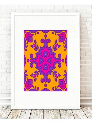 Tablo center Beyaz Çerçeveli Tablo - 24x29cm