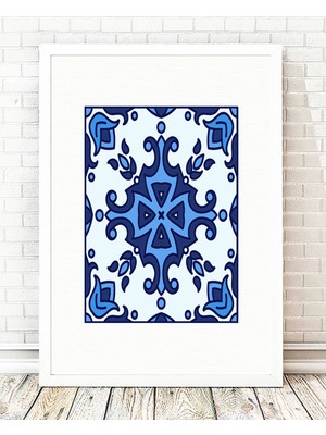 Tablo center Beyaz Çerçeveli Tablo - 24x29cm