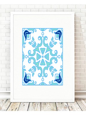 Tablo center Beyaz Çerçeveli Tablo - 24x29cm