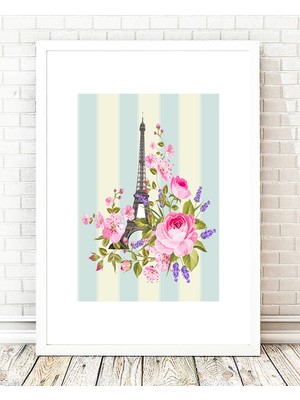 Tablo center Beyaz Çerçeveli Tablo - 24x29cm