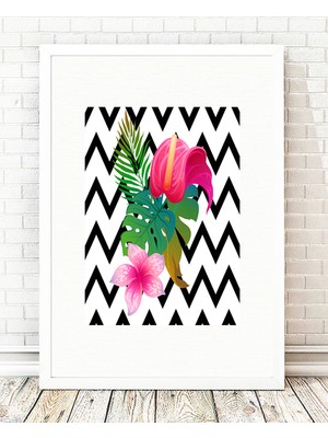 Tablo center Beyaz Çerçeveli Tablo - 24x29cm