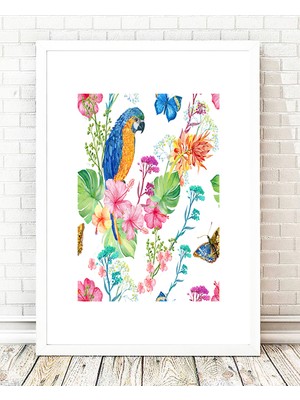 Tablo center Beyaz Çerçeveli Tablo - 24x29cm