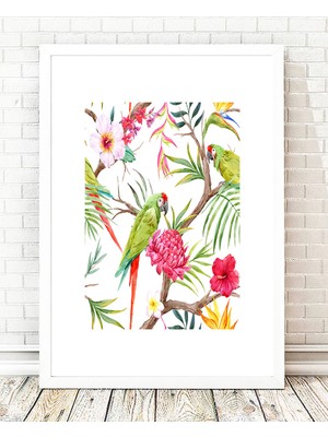 Tablo center Beyaz Çerçeveli Tablo - 24x29cm