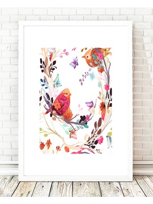 Tablo center Beyaz Çerçeveli Tablo - 24x29cm