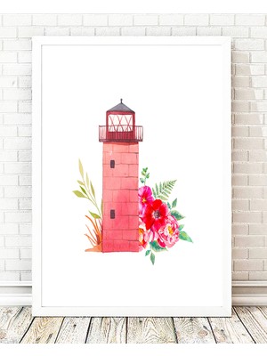 Tablo center Beyaz Çerçeveli Tablo - 24x29cm