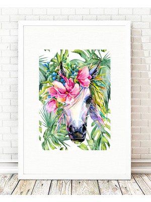 Tablo center Beyaz Çerçeveli Tablo - 24x29cm