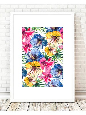 Tablo center Beyaz Çerçeveli Tablo - 24x29cm