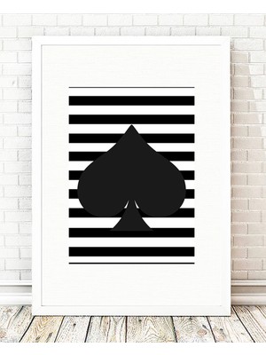 Tablo center Beyaz Çerçeveli Tablo - 24x29cm