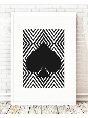 Tablo center Beyaz Çerçeveli Tablo - 24x29cm