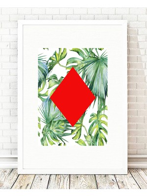 Tablo center Beyaz Çerçeveli Tablo - 24x29cm