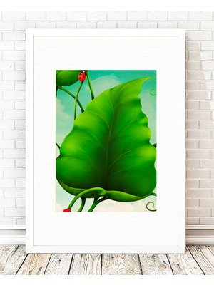 Tablo center Beyaz Çerçeveli Tablo - 24x29cm