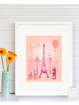 Tablo center Beyaz Çerçeveli Tablo - 24x29cm