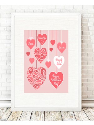 Tablo center Beyaz Çerçeveli Tablo - 24x29cm