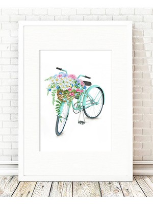 Tablo center Beyaz Çerçeveli Tablo - 24x29cm