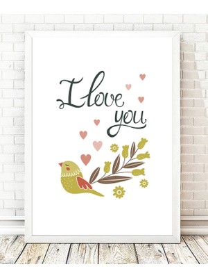 Tablo center Beyaz Çerçeveli Tablo - 24x29cm