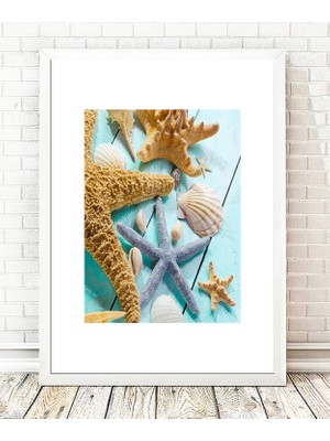 Tablo center Beyaz Çerçeveli Tablo - 24x29cm