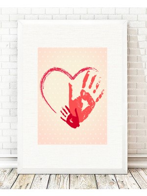 Tablo center Beyaz Çerçeveli Tablo - 24x29cm