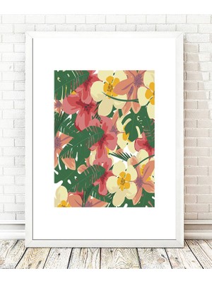 Tablo center Beyaz Çerçeveli Tablo - 24x29cm