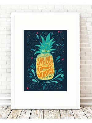 Tablo center Beyaz Çerçeveli Tablo - 24x29cm