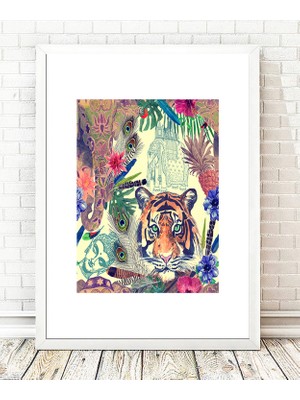 Tablo center Beyaz Çerçeveli Tablo - 24x29cm