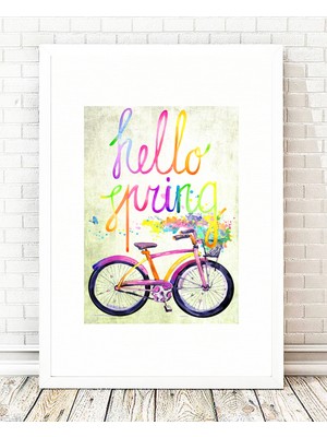 Tablo center Beyaz Çerçeveli Tablo - 24x29cm