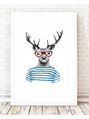 Tablo center Beyaz Çerçeveli Tablo - 24x29cm