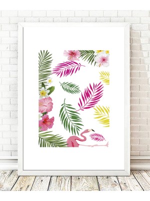 Tablo center Beyaz Çerçeveli Tablo - 24x29cm