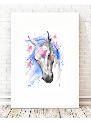 Tablo center Beyaz Çerçeveli Tablo - 24x29cm