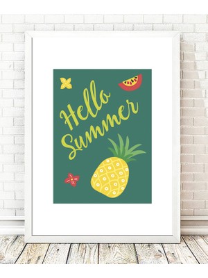 Tablo center Beyaz Çerçeveli Tablo - 24x29cm