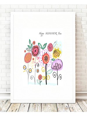 Tablo center Beyaz Çerçeveli Tablo - 24x29cm