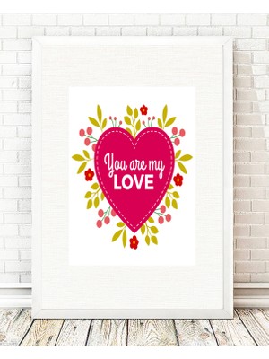 Tablo center Beyaz Çerçeveli Tablo - 24x29cm