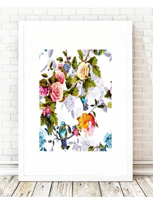 Tablo center Beyaz Çerçeveli Tablo - 24x29cm