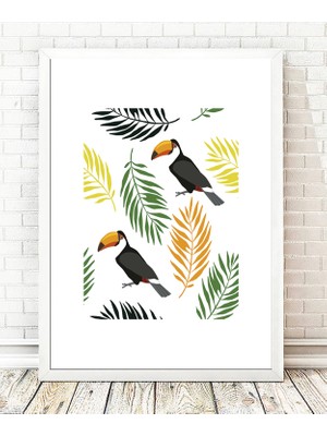 Tablo center Beyaz Çerçeveli Tablo - 24x29cm