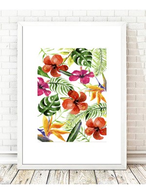 Tablo center Beyaz Çerçeveli Tablo - 24x29cm