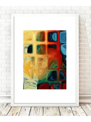 Tablo center Beyaz Çerçeveli Tablo - 24x29cm