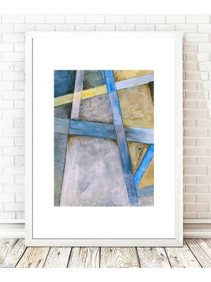 Tablo center Beyaz Çerçeveli Tablo - 24x29cm