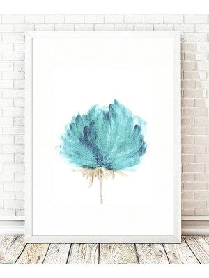 Tablo center Beyaz Çerçeveli Tablo - 24x29cm