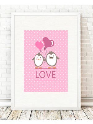 Tablo center Beyaz Çerçeveli Tablo - 24x29cm