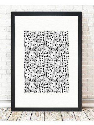 Tablo center Siyah Çerçeveli Tablo - 24x29cm
