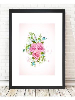 Tablo center Siyah Çerçeveli Tablo - 24x29cm