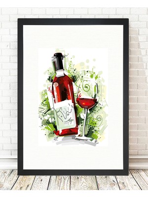 Tablo center Siyah Çerçeveli Tablo - 24x29cm