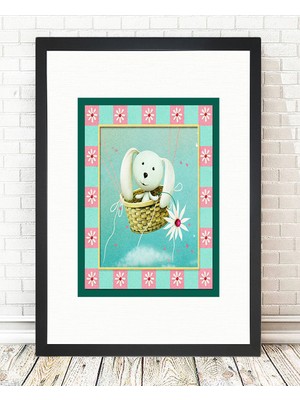 Tablo center Siyah Çerçeveli Tablo - 24x29cm