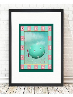 Tablo center Siyah Çerçeveli Tablo - 24x29cm